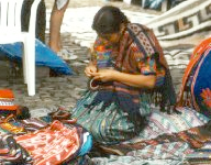 guatemalan woman at market